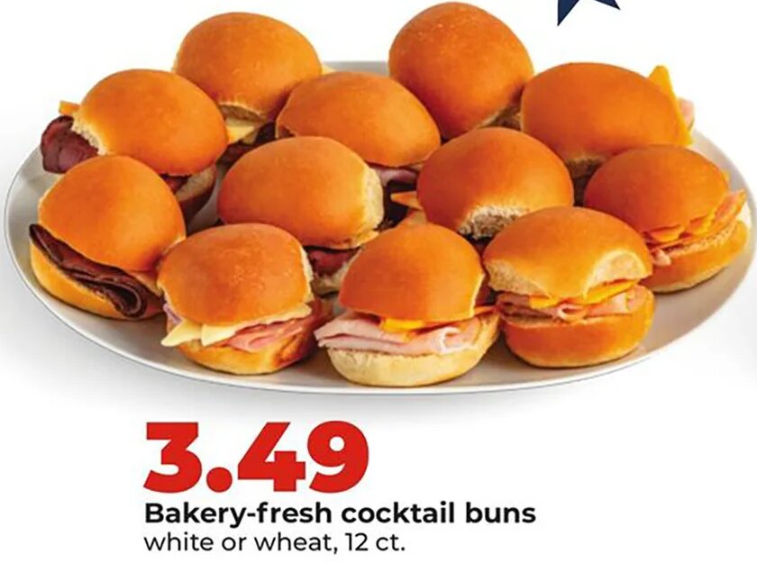 Bakery-fresh cocktail buns