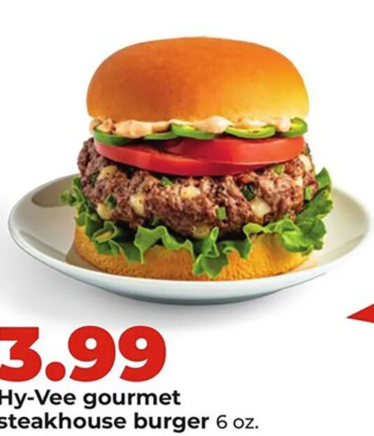 Hy-Vee gourmet steakhouse burger at Hy-Vee