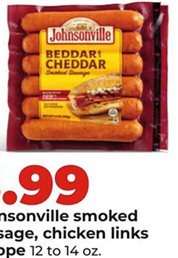 Johnsonville smoked sausage, chicken links or rope at Hy-Vee