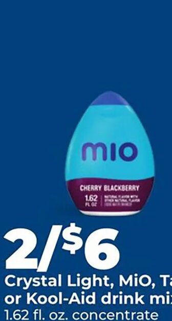Crystal Light, MiO, Tang or Kool-Aid drink mix at Hy-Vee