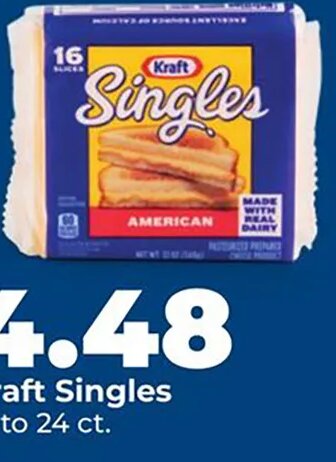 Kraft Singles at Hy-Vee