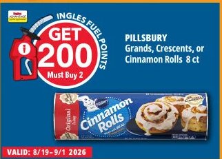 Pillsbury Grands, Crescents, or Cinnamon Rolls