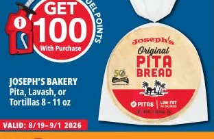 JOSEPH'S BAKERY Pita, Lavash, or Tortillas