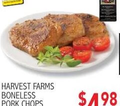 Harvest Farms Boneless Pork Chops
