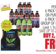 Pepsi or Pure Leaf Group of Products