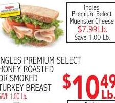 Ingles Premium Select Honey Roasted or Smoked Turkey Breast at Ingles Markets