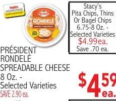 PRÉSIDENT RONDELÉ SPREADABLE CHEESE