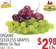 Organic Seedless Grapes at Ingles Markets