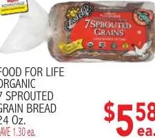 FOOD FOR LIFE ORGANIC 7 SPROUTED GRAIN BREAD