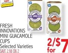 FRESH INNOVATIONS MINI GUACAMOLE CUPS