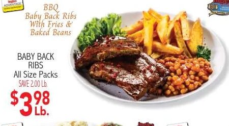 BBQ Baby Back Ribs at Ingles Markets