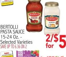 Bertolli Pasta Sauce at Ingles Markets