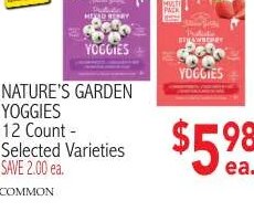 Nature's Garden Yoggies