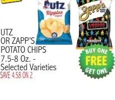 Utz or Zapp's Potato Chips