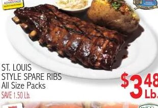 St. Louis Style Spare Ribs at Ingles Markets