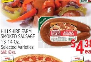 Hillshire Farm Smoked Sausage at Ingles Markets