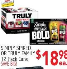 Simply Spiked or Truly Family at Ingles Markets