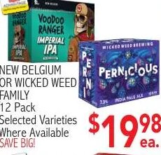 NEW BELGIUM OR WICKED WEED FAMILY