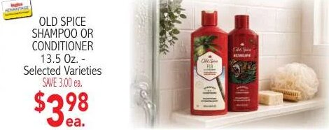 Old Spice Shampoo or Conditioner at Ingles Markets