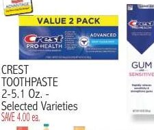 CREST TOOTHPASTE