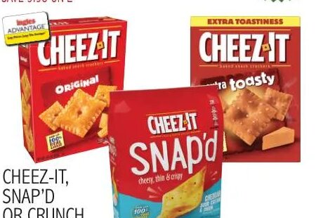 Cheez-It, Snap'd or Crunch at Ingles Markets