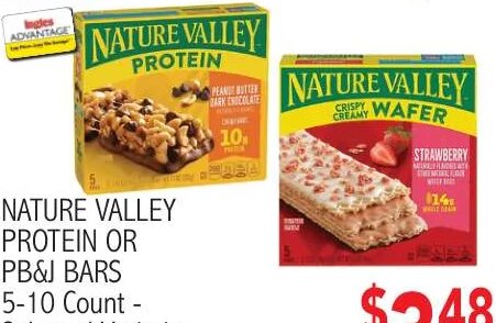 NATURE VALLEY PROTEIN OR PB&J BARS