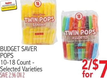 BUDGET SAVER POPS