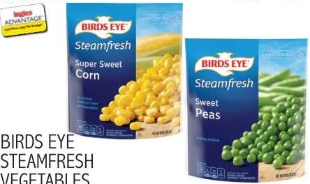 BIRDS EYE STEAMFRESH VEGETABLES