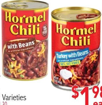 Hormel Chili at Ingles Markets