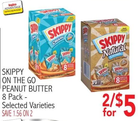 Skippy On the Go Peanut Butter at Ingles Markets