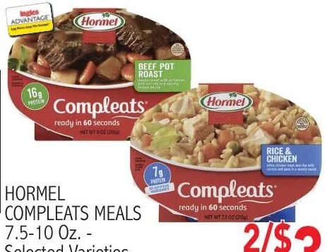 Hormel Compleats Meals at Ingles Markets