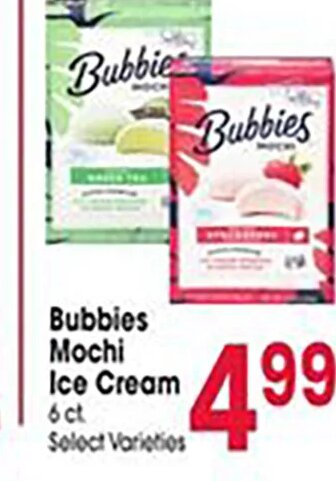 Bubbies Mochi Ice Cream
