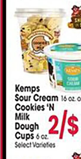 Kemps Sour Cream or Cookies 'N Milk at Jewel-Osco
