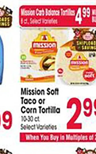 Mission Soft Taco or Corn Tortilla at Jewel-Osco