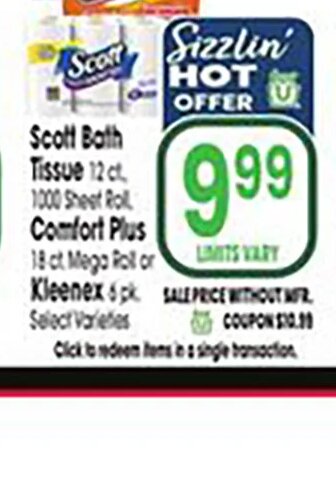 Scott Bath Tissue at Jewel-Osco