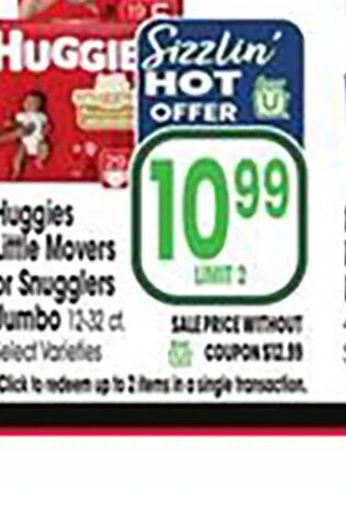 Huggies Little Movers or Snugglers at Jewel-Osco