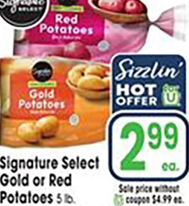 Signature Select Gold or Red Potatoes at Jewel-Osco