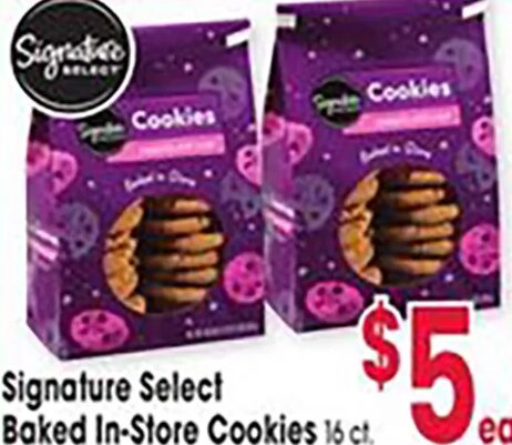 Signature Select Baked In-Store Cookies
