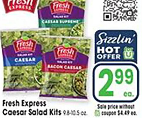 Fresh Express Caesar Salad Kits at Jewel-Osco
