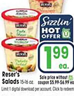 Reser's Salads at Jewel-Osco