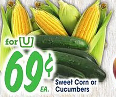 Sweet Corn / Cucumbers at Jewel-Osco