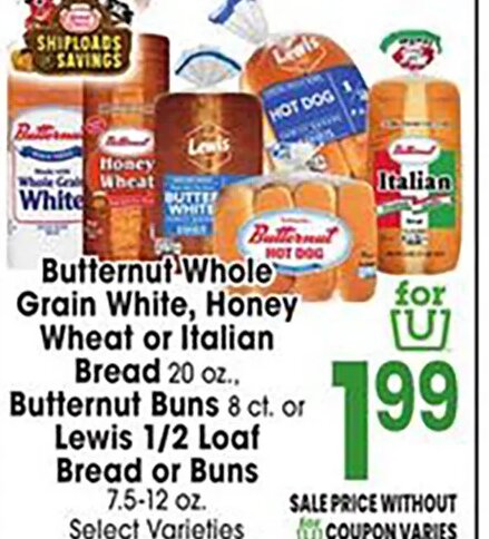 Butternut/Lewis Bread at Jewel-Osco