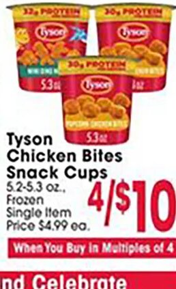 Tyson Chicken Bites at Jewel-Osco