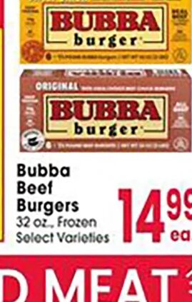 Bubba Beef Burgers