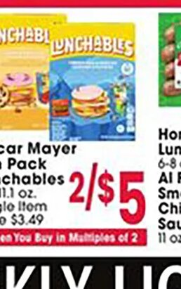 Oscar Mayer Lunchables at Jewel-Osco