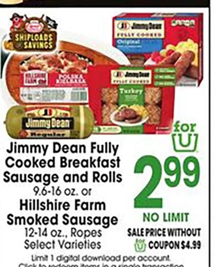 Jimmy Dean/Hillshire Farm at Jewel-Osco