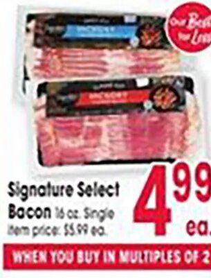 Signature Select Bacon at Jewel-Osco