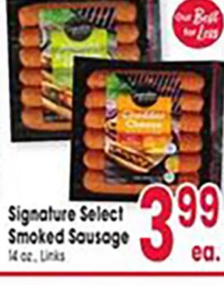 Signature Select Smoked Sausage at Jewel-Osco
