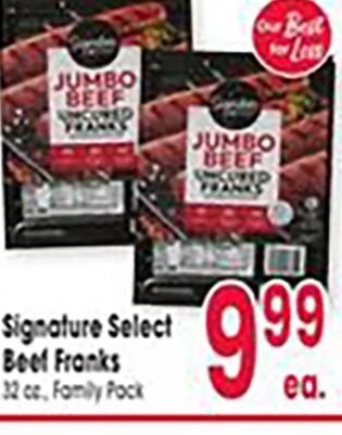 Signature Select Beef Franks at Jewel-Osco