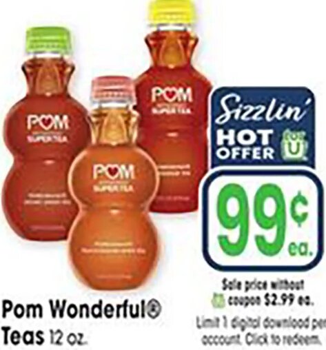 Pom Wonderful Teas at Jewel-Osco